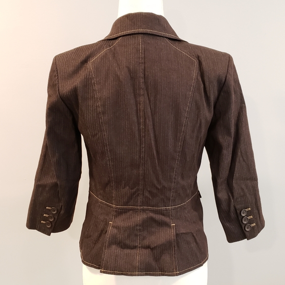 Ann Taylor Loft pants & jacket suit set brown 2 - Picture 5 of 9